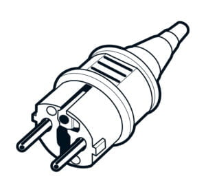 Ortsveränderliches elektrisches Betriebsmittel - 230V Stecker