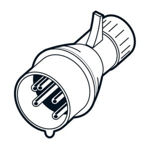Ortsveränderliches elektrisches Betriebsmittel - 400V Stecker